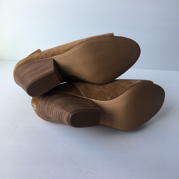 NWOB Steven By Steve Madden Suede Peep Toe Booties - Picture 6 of 6